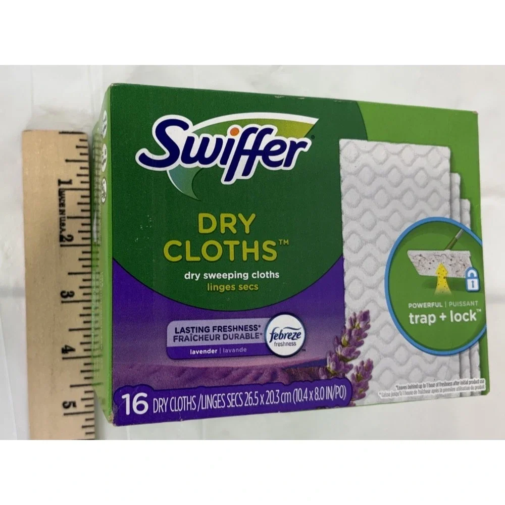 Swiffer Sweeper Dry Sweeping Pad Floor Mopping Cleaning Refills ~ Lavender 16 Ct